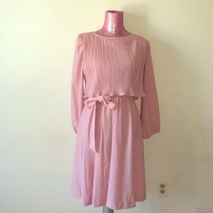 Pink tie-up dress